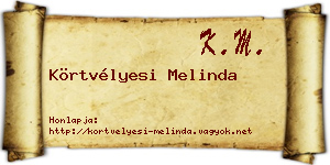 Körtvélyesi Melinda névjegykártya